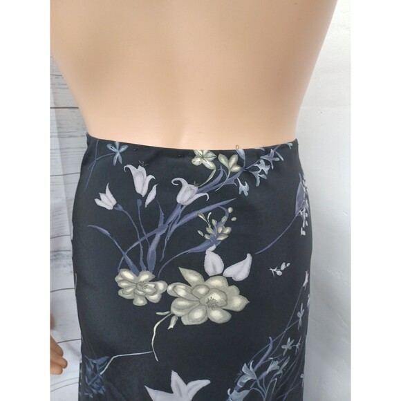 Vtg Charlote Russe Y2K Maxi Skirt  Black Purple Long Modest Sz M - Picture 4 of 7